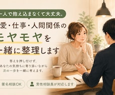 恋愛・仕事のモヤモヤを30分で一緒に整理します イメージ1