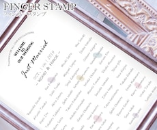フィンガースタンプお作りします 元プランナーがご提案！結婚式でゲストとの思いでをカタチに♩