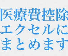 医療費控除申告のための領収書まとめます イメージ1