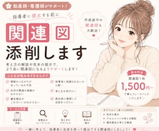 即日可❁看護学生の関連図を添削・アドバイスします イメージ1