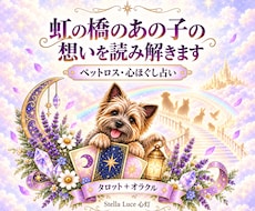 亡くなった大切なペットを想い心を整えます カードを通して、あの子との絆と今必要な言葉を読み解きます