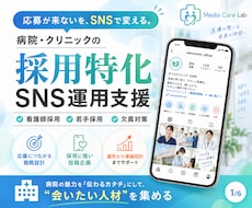 2社限定！医療機関の採用SNS運用します イメージ1