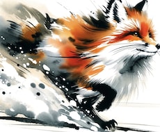 3点ご提案！躍動感ある動物の絵を筆絵水彩で描きます 商用利用OK！好きな動物を絵にしてみませんか？