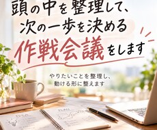 やりたいことを整理し、動ける形に整えます イメージ1