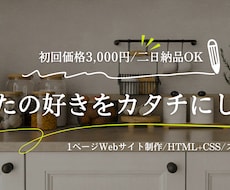 紹介ページをHTML+CSSで丁寧に作成します イメージ1