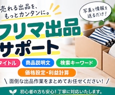 メルカリの商品タイトル・説明文を作成します 価格・利益・検索対策までまとめて出品をサポート