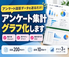アンケート結果を集計・グラフ化します イメージ1
