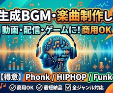 商用OK！高品質なAI生成BGM・楽曲を制作します イメージ1