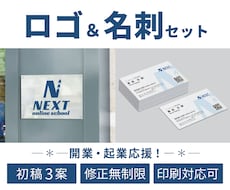 開業応援★共に歩む愛されロゴ＆名刺を制作します イメージ1