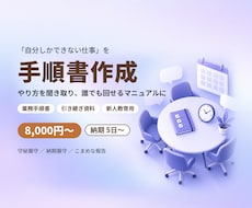業務マニュアル・手順書を作成します イメージ1