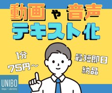 動画•音声ファイルを文字起こし•テキスト化します イメージ1