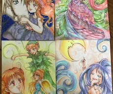 アナログイラストをポストカードサイズで描きます イメージ1