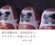 ハガキサイズから、両面のチラシ作成します イメージ1