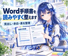 Wordの手順書を読みやすく整えます イメージ1