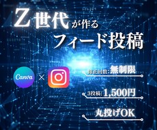 Instagramのフィード投稿を作成します イメージ1