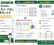 Excelの関数・集計・面倒な作業を効率化します イメージ1
