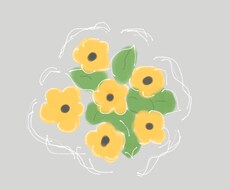 最短即日◯お花のイラストお描きします イメージ1