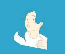 おしゃれな似顔絵を作成します レトロでシンプルな似顔絵を作成します