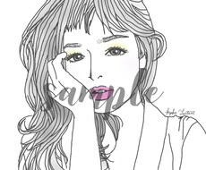 おしゃれなSNSアイコン作ります SNSアイコンとして使える似顔絵描きます！おしゃれさんに♡