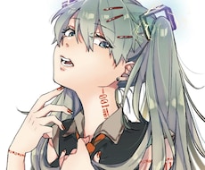 アニメ塗りでアイコン描きます ★可愛い女の子、綺麗なお姉さんが得意です！★小物オプション付