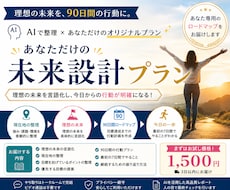 あなた専用の未来設計プランを作ります イメージ1