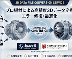 ハイエンド機材使用!3Dデータ拡張子変換します
