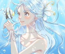 儚く透明感のあるイラストを制作します イメージ1