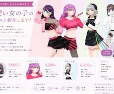 淡い色合いの可愛い女の子立ち絵を制作します イメージ1
