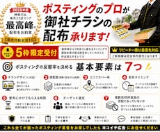 ポスティングのプロが高品質なチラシ配布代行承ります 神奈川・東京23区エリア【早い者勝ちの5枠限定受付】