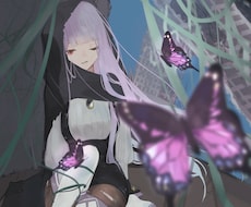 儚い女の子や治安悪めのかっこいい女の子を描きます 背景や小物、かわいいちびきゃらも描きます！