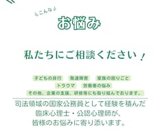 心の悩みや問題行動に関する記事の作成をします イメージ1