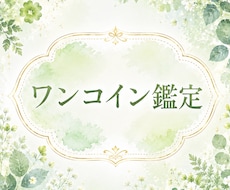ワンコイン鑑定します イメージ1