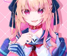 アイコンや配信に◎きゅるんと可愛いイラスト描きます 動画サムネ・アイコン・立ち絵に！かわいい目を惹くイラストです