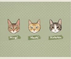 猫さんの似顔絵描きます イメージ1