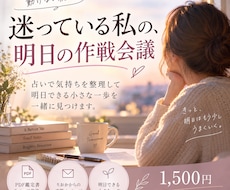 迷って動けないあなたと明日の作戦会議します イメージ1