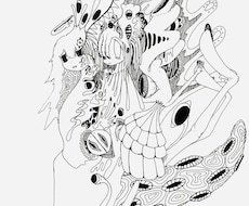 神秘的でグロテスクな絵を描きます イメージ1