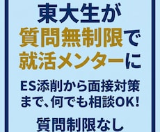 東大生｜２大デベ内定｜ES添削や就活相談に乗ります