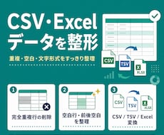 CSV・Excelデータを定型ルールで整形します イメージ1
