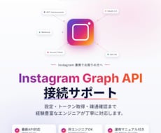 Instagram API接続を完全サポートします イメージ1