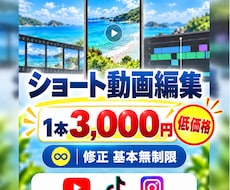 素材を送るだけで伸びる縦型ショート動画を制作します イメージ1