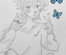 アナログでイラスト描きます イメージ1