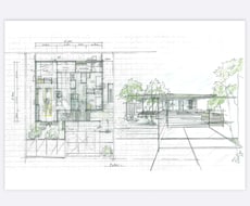 平面図・外観・内観パースを手描きで作成します イメージ1