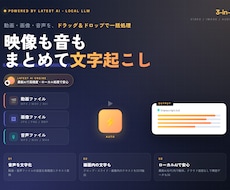 動画や画像内の字幕や音声を文字起こしします 最新AI(ローカルLLM)を使用し、高精度な品質を実現！