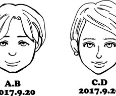 似顔絵アイコン作成します SNSなどに使用できるアイコン作成致します！