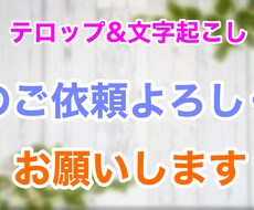 日本語の動画の文字起こしを致します イメージ1