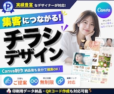 集客につながるチラシをCanvaで作成します 文章提案・修正無制限｜納品後も自分で編集OK