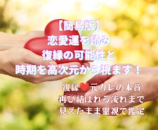 簡易版✨恋愛運を読み復縁の可能性と時期を視ます イメージ1