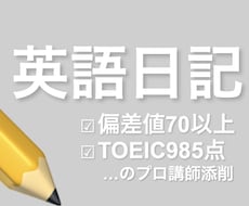 英語日記を3週間毎日添削します イメージ1
