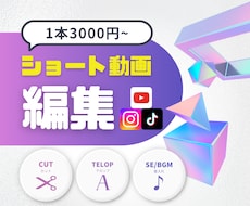 元広告動画クリエイターがショート動画編集します スクロールさせないショート動画お任せ下さい！