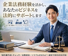 契約書等の作成・チェックを最短即日で行います イメージ1